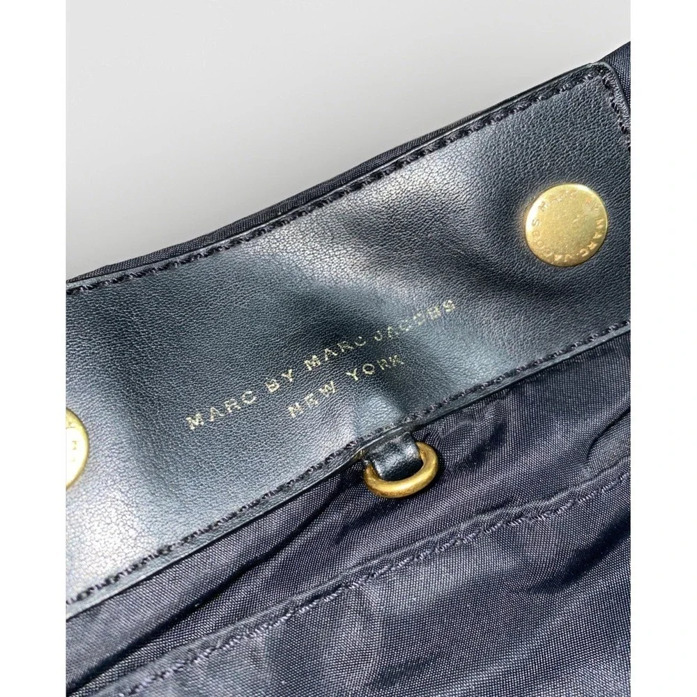 MARC BY MARC JACOBS Preppy‎ Black Nylon Hobo Shoulder Bag Purse